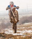Motocross jump Royalty Free Stock Photo