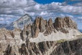 Dangerous mountain peaks - Dolomites, Italy.