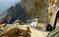 Dangerous mountain road in Himalayas