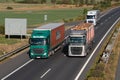 Dangerous overtaking of trucks