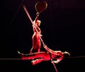 Dangerous circus performance Royalty Free Stock Photo