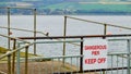 Dangerous Pier Keep Off sign Royalty Free Stock Photo