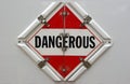 Dangerous Placard Royalty Free Stock Photo