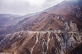 Dangerous road in the mountains