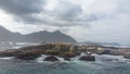 Dangerous sea in Hout bay, South Africa Royalty Free Stock Photo