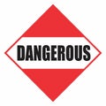 Dangerous sign illustration