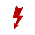 Dangerous sign. Thunder and bolt lighting flash icon. Electric thunderbolt, lightning bolt icon Ã¢â¬â vector