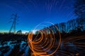 Light painting session Guildford Surrey England