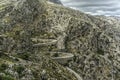 dangerous and steep snake highway in the mountains of sa calabria spain