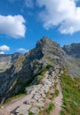 Dangerous Trail on the Ridge of mountains