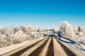 Dangerous winter road