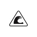 dangerously high wave sign icon. Element of danger signs icon. Premium quality graphic design icon. Signs and symbols collection i