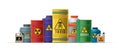 Dangerousness chemicals tanks Royalty Free Stock Photo