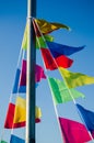 Dangling in the wind holiday flags