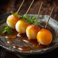 Dango-dessert with anko paste and kinako flour 3