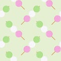 dango seamless pattern vector illustration Royalty Free Stock Photo