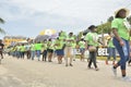 Belize National Teachers` Union protest pay cuts