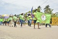 Belize National Teachers` Union protest pay cuts