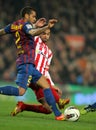 Dani Alves vies with Nacho Cases