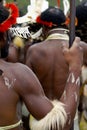 Dani people during tribe festival in wamena