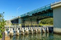 Dania Beach Boulevard bascule bridge over intracoastal - Dania Beach, Florida, USA