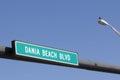 Dania Beach Boulevard Sign Royalty Free Stock Photo