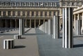 Daniel Buren's Columns. Paris, France Royalty Free Stock Photo
