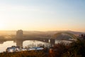 Daniel Carter Beard Bridge - Interstate 471 - Ohio River - Cincinnati, Ohio & Kentucky Royalty Free Stock Photo