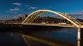 Daniel Carter Beard `Big Mac` Bridge - Ohio River - Cincinnati, Ohio and Newport, Kentucky Royalty Free Stock Photo