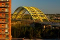 Daniel Carter Beard Bridge - Interstate 471 - Ohio River - Cincinnati, Ohio & Kentucky Royalty Free Stock Photo