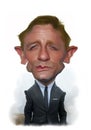 Daniel Craig Caricature Portrait