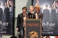Daniel Radcliffe,Emma Watson,Rupert Grint,Daniel Radcliff Royalty Free Stock Photo