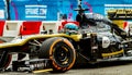 Daniel Ricciardo in Renault Formula One racing car Royalty Free Stock Photo