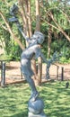 Daniel Stowe Garden-boy statue Royalty Free Stock Photo