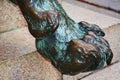 Daniele Manin bronze statue, details, in Venice, Europe