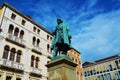 Daniele Manin bronze statue and square, in Venice, Europe Royalty Free Stock Photo