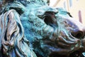 Daniele Manin, detail of the lion, Venice, Europe