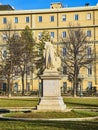 Daniele Manin monument in the Cavour Gardens. Turin, Piedmont, Italy