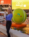 Danielle Collins of USA poses with the champions trophy after the women\'s singles final match at 2024 Miami Open