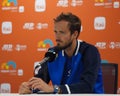 Daniil Medvedev of Russia during press conference after quarter-final match against Jannik Sinner of Italy at 2024 Miami Open