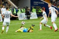 Danil Glebov of FC Rostov falls to the pitch