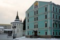Danilov stavropegic monastery on a winter day Royalty Free Stock Photo