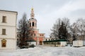 Danilov stavropegic monastery on a winter day Royalty Free Stock Photo