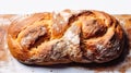 danis bread on a white background Royalty Free Stock Photo