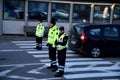 DANISH BORDER CONTROL DENMARK-GERMANY Royalty Free Stock Photo