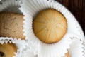 Danish Butter Cookies in box. Royalty Free Stock Photo
