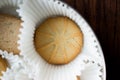 Danish Butter Cookies in box. Royalty Free Stock Photo