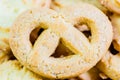 Danish butter cookies macro closeup Royalty Free Stock Photo