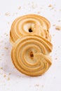 Danish butter cookies Royalty Free Stock Photo