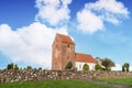 Danish church made of red bricks Royalty Free Stock Photo